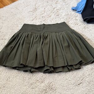 Olive Green Aerie Offline Athletic Skirt